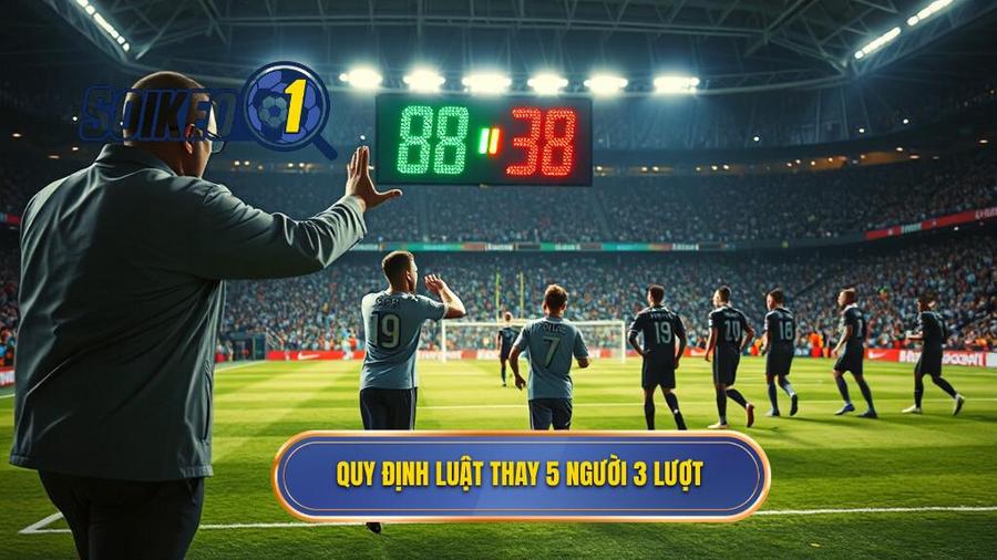 2. Quy định luật thay 5 người 3 lượt