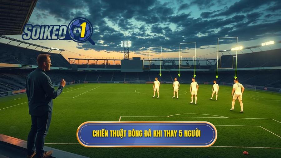 3. Chiến thuật bóng đá khi thay 5 người