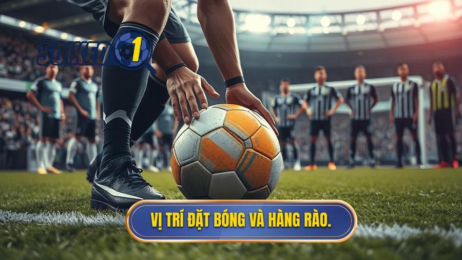 3. Vị trí đặt bóng và hàng rào.