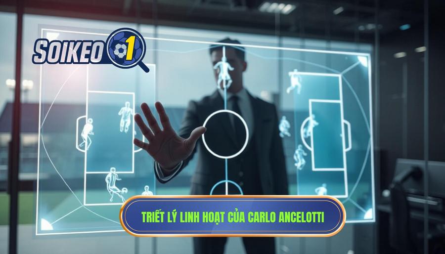 Triết lý cốt lõi trong chiến thuật Carlo Ancelotti: Sự linh hoạt tối thượng
