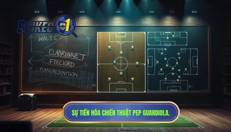 Sự tiến hóa qua các thời kỳ của chiến thuật Pep Guardiola